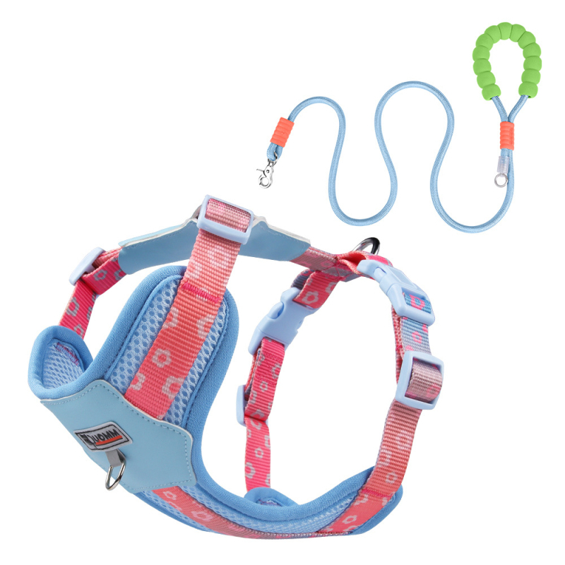 Remen za prsa za pse, bišon, kontrast dopamina, za pse, prsa, leđa, za vanjsku šetnju pasa, prozračna uzica za štence
