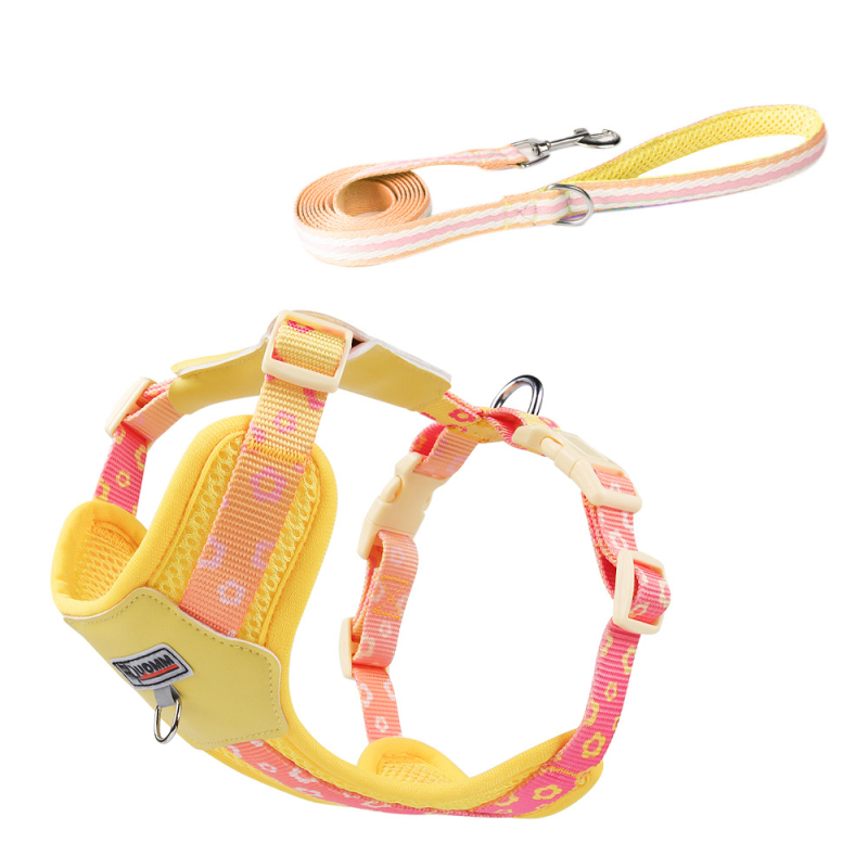Remen za prsa za pse, bišon, kontrast dopamina, za pse, prsa, leđa, za vanjsku šetnju pasa, prozračna uzica za štence