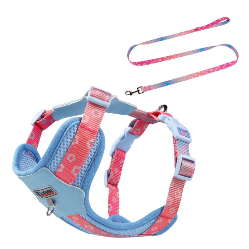 Remen za prsa za pse, bišon, kontrast dopamina, za pse, prsa, leđa, za vanjsku šetnju pasa, prozračna uzica za štence