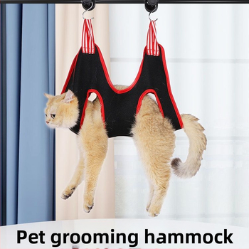 Σταθερή τσάντα για νυχοκόπτη γάτας, αντιχαρακτική και αντιδαγκωτική τσάντα μπάνιου, περιποίηση κατοικίδιων, μικρή και μεσαία αιώρα, κρεμαστή