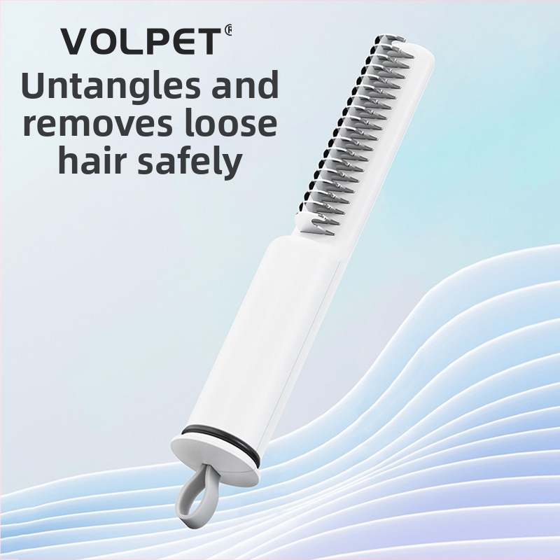 Гребен за разплитане на домашни любимци за малки кучета Теди и Голдън Ретривър, гребен за линеене от котки на склад за премахване на разхлабена козина
