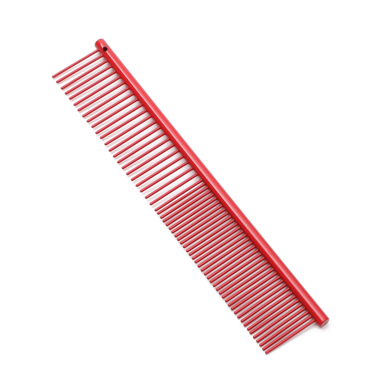 Lemmikloomade roostevabast terasest reakamm Teddy kamm koerakarva kamm suure koera avatud sõlmega kamm alumiiniumist kamm ilupuhastusvahendid