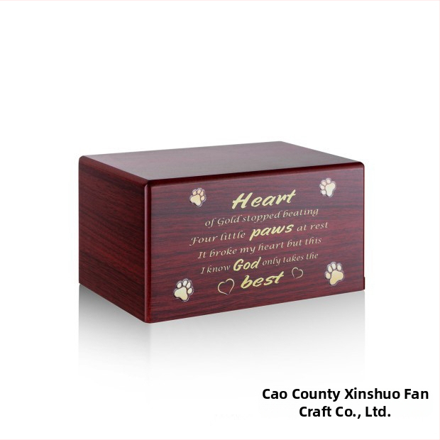 Дървени къдрици за домашни любимци с права коса, дървена кутия, с лого за печат, дървени къдрици за животни с флип запечатани формички