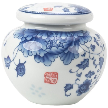 Keramikas maza izmēra tējas burciņa, noslēgta burciņa, mājsaimniecības tējas iepakojuma kaste, celadon tējas burciņas uzglabāšanas burciņa, vispārīga burciņa ar vāku