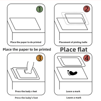Vienkartinis spausdinimo stalas kūdikiams, rankų ir kojų spausdinimo stalas, nelimpantis rašalo pagalvėlė, skirtas pėdsakų grafiti rašalui, naujas, neplaunamas pirštų rašalo pagalvėlė.