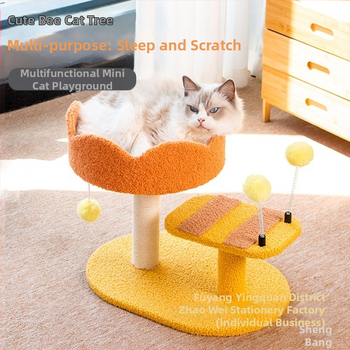 Cica Játék Macska Fészek Köszörülés Macska Kellékek Rongzhu Sisal Shengbang Macska Mászóállvány Kis Karmos Macska Kaparódeszka Integrált
