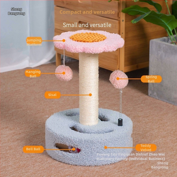 Cica Játék Macska Fészek Köszörülés Macska Kellékek Rongzhu Sisal Shengbang Macska Mászóállvány Kis Karmos Macska Kaparódeszka Integrált