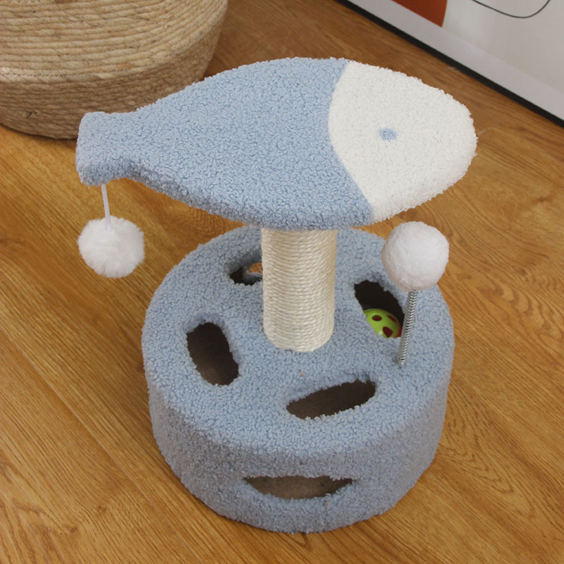 Cica Játék Macska Fészek Köszörülés Macska Kellékek Rongzhu Sisal Shengbang Macska Mászóállvány Kis Karmos Macska Kaparódeszka Integrált