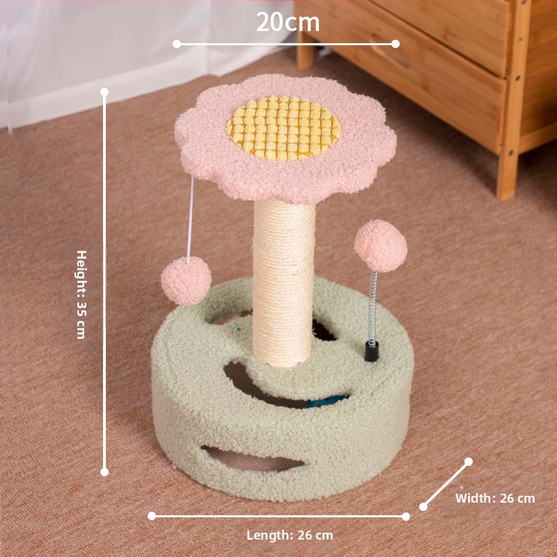 Cica Játék Macska Fészek Köszörülés Macska Kellékek Rongzhu Sisal Shengbang Macska Mászóállvány Kis Karmos Macska Kaparódeszka Integrált