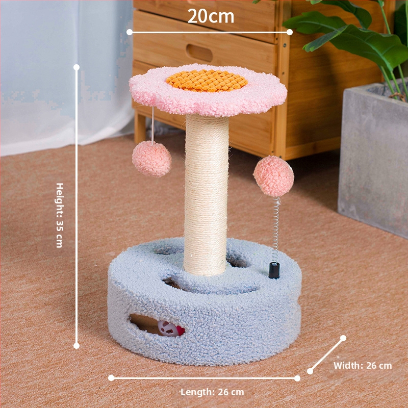 Cica Játék Macska Fészek Köszörülés Macska Kellékek Rongzhu Sisal Shengbang Macska Mászóállvány Kis Karmos Macska Kaparódeszka Integrált