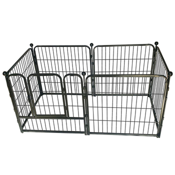 Τετράγωνο σωλήνα προμήθειες για κατοικίδια φράχτη για σκύλους μεγάλος σκύλος μεσαίου μεγέθους φράχτης για σκύλους κλουβί σκύλου εργοστάσιο φράχτη για κατοικίδια διασυνοριακή χονδρική πώληση