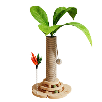 Természetes szizál függőleges kókuszlé kókuszfa mászóka állvány macska mászóka állvány macska kapaszkodó oszlop macska ugró platform macskafa macskajáték kisállat-kellékek