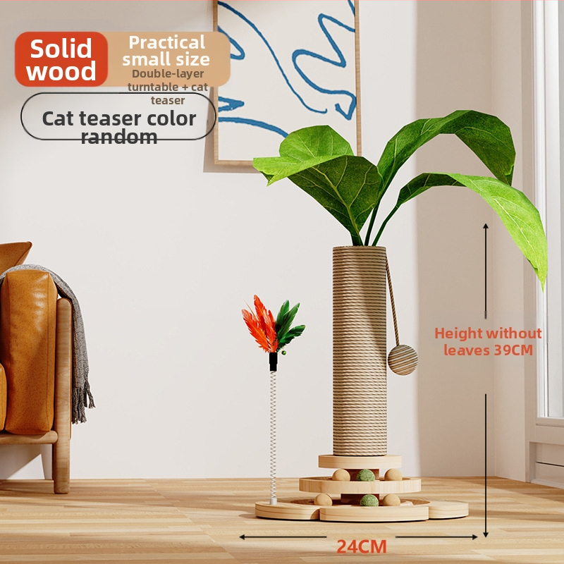 Természetes szizál függőleges kókuszlé kókuszfa mászóka állvány macska mászóka állvány macska kapaszkodó oszlop macska ugró platform macskafa macskajáték kisállat-kellékek