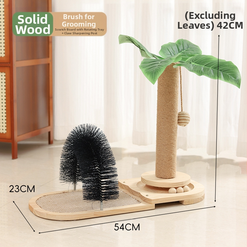 Természetes szizál függőleges kókuszlé kókuszfa mászóka állvány macska mászóka állvány macska kapaszkodó oszlop macska ugró platform macskafa macskajáték kisállat-kellékek