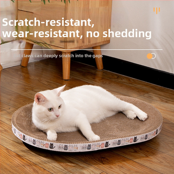 Ploča za grebanje za mačke Otporna na ogrebotine Zdjela otporna na ogrebotine Mačje gnijezdo Valoviti okrugli ovalni umivaonik za grebanje za mačke Igračka za mačke na zalihi Veleprodaja