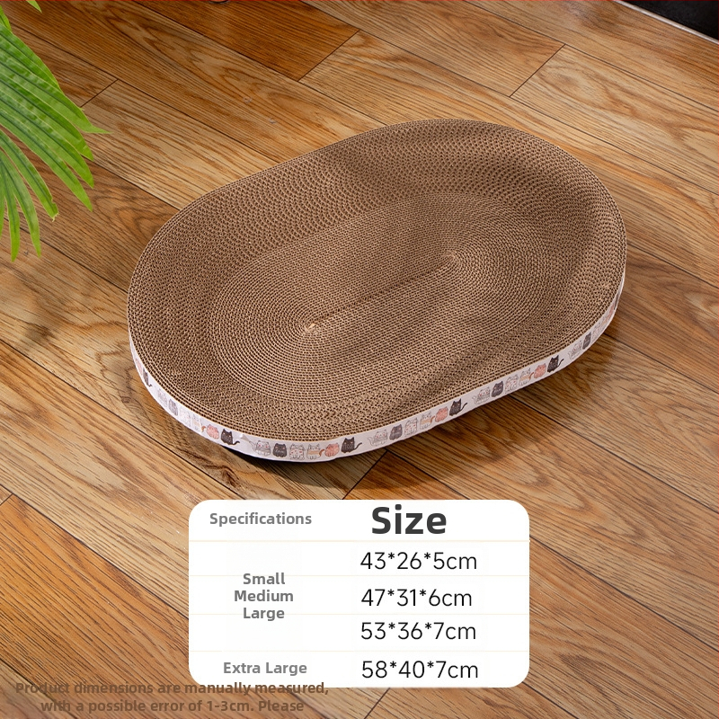 Ploča za grebanje za mačke Otporna na ogrebotine Zdjela otporna na ogrebotine Mačje gnijezdo Valoviti okrugli ovalni umivaonik za grebanje za mačke Igračka za mačke na zalihi Veleprodaja