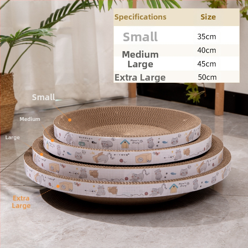 Ploča za grebanje za mačke Otporna na ogrebotine Zdjela otporna na ogrebotine Mačje gnijezdo Valoviti okrugli ovalni umivaonik za grebanje za mačke Igračka za mačke na zalihi Veleprodaja