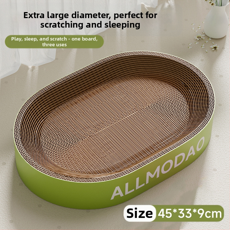 Ploča za grebanje za mačke Otporna na ogrebotine Zdjela otporna na ogrebotine Mačje gnijezdo Valoviti okrugli ovalni umivaonik za grebanje za mačke Igračka za mačke na zalihi Veleprodaja
