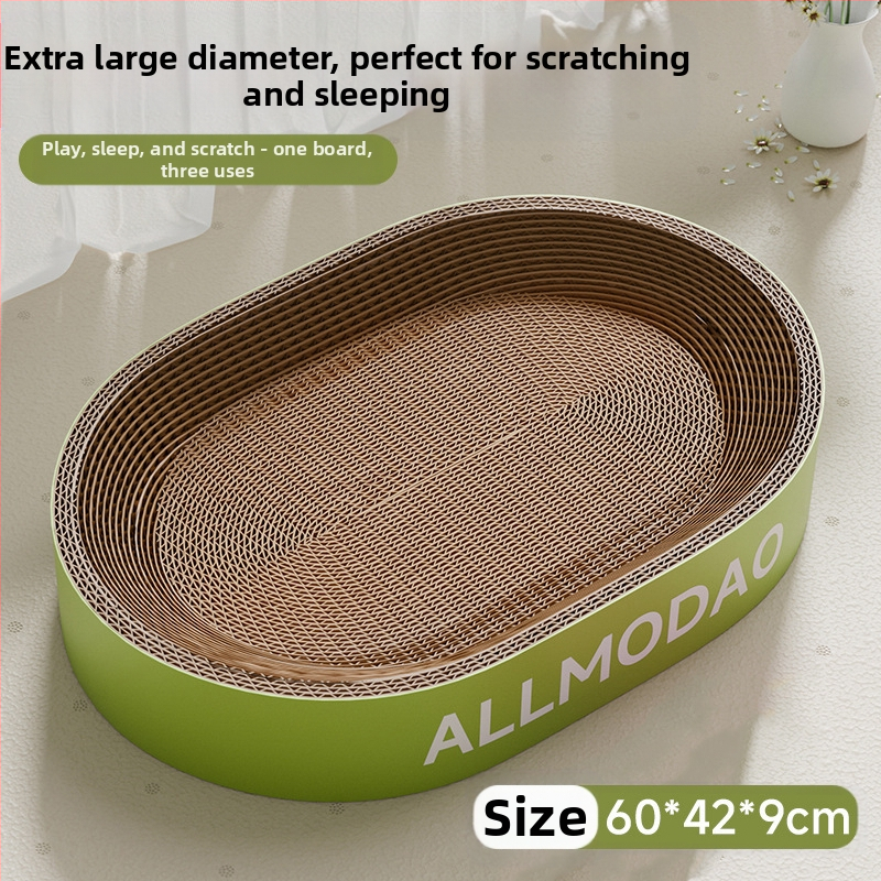 Ploča za grebanje za mačke Otporna na ogrebotine Zdjela otporna na ogrebotine Mačje gnijezdo Valoviti okrugli ovalni umivaonik za grebanje za mačke Igračka za mačke na zalihi Veleprodaja