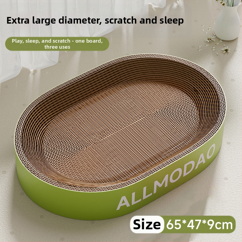 Ploča za grebanje za mačke Otporna na ogrebotine Zdjela otporna na ogrebotine Mačje gnijezdo Valoviti okrugli ovalni umivaonik za grebanje za mačke Igračka za mačke na zalihi Veleprodaja