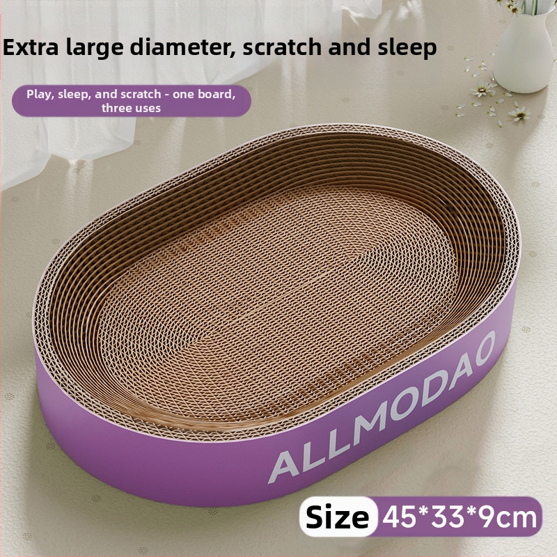Ploča za grebanje za mačke Otporna na ogrebotine Zdjela otporna na ogrebotine Mačje gnijezdo Valoviti okrugli ovalni umivaonik za grebanje za mačke Igračka za mačke na zalihi Veleprodaja