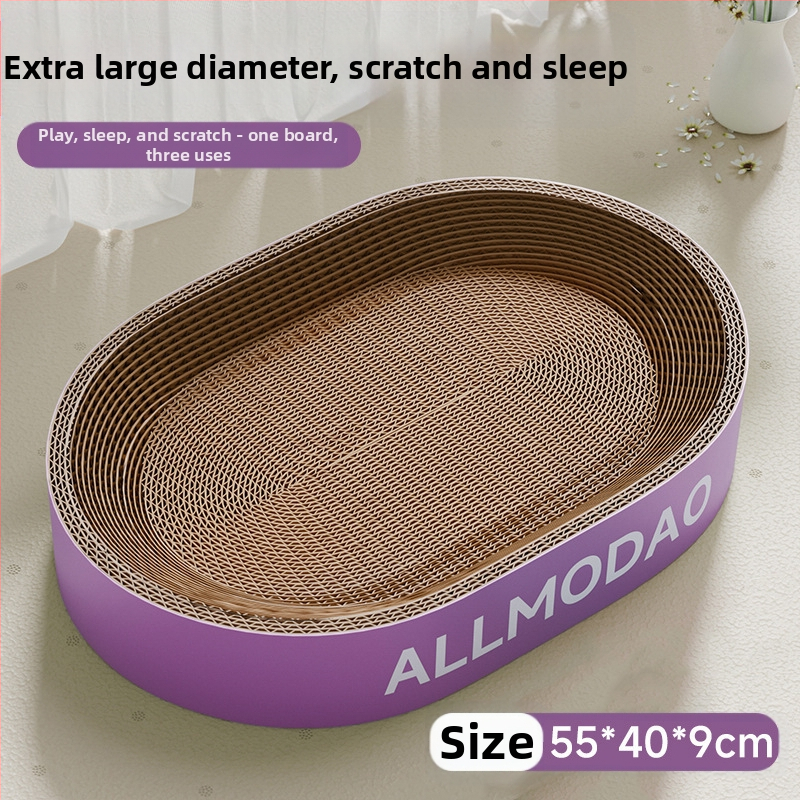 Ploča za grebanje za mačke Otporna na ogrebotine Zdjela otporna na ogrebotine Mačje gnijezdo Valoviti okrugli ovalni umivaonik za grebanje za mačke Igračka za mačke na zalihi Veleprodaja