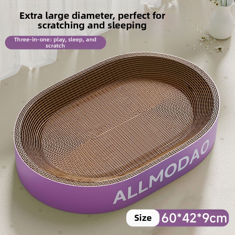 Ploča za grebanje za mačke Otporna na ogrebotine Zdjela otporna na ogrebotine Mačje gnijezdo Valoviti okrugli ovalni umivaonik za grebanje za mačke Igračka za mačke na zalihi Veleprodaja