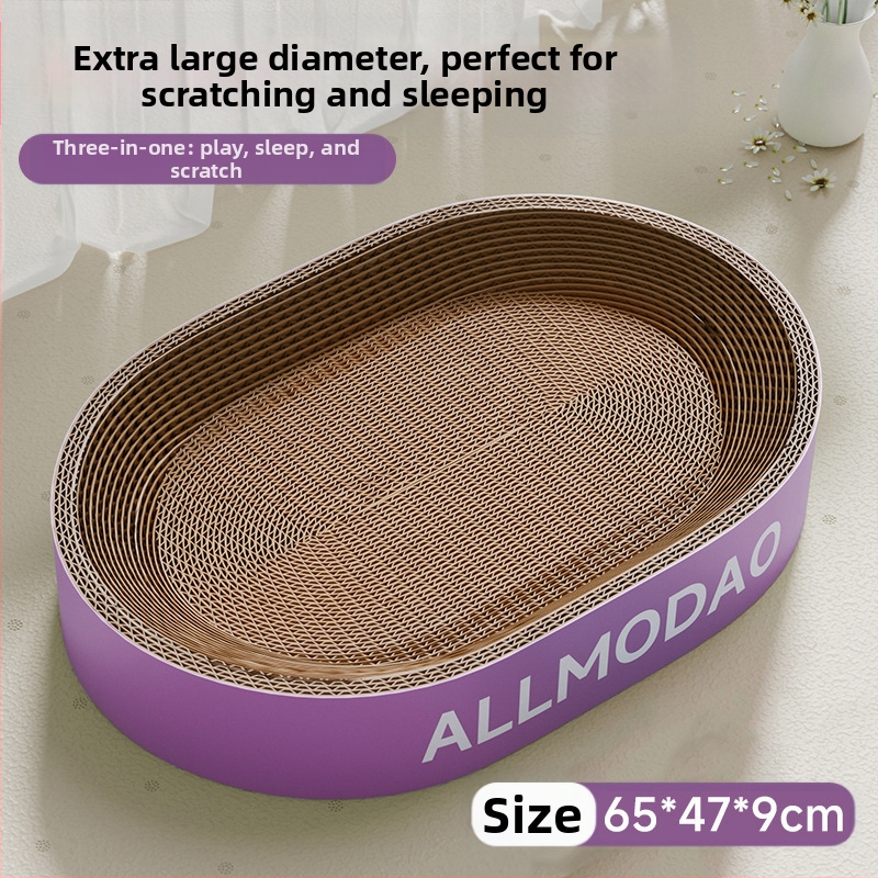 Ploča za grebanje za mačke Otporna na ogrebotine Zdjela otporna na ogrebotine Mačje gnijezdo Valoviti okrugli ovalni umivaonik za grebanje za mačke Igračka za mačke na zalihi Veleprodaja