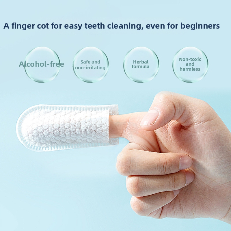 Търговия на едро на кърпички за почистване на зъби за домашни любимци, покриващи пръсти, 50 броя, дезодорант за премахване на камъни за котки и кучета, почистване на устната кухина, доставка на едно парче