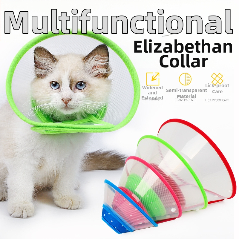 Ochranný kryt proti uhryznutiu Farebný mäkký okraj Elizabeth Ring Beauty Cover Pooperačná ochrana Krúžok proti uhryznutiu pre domáce zvieratá