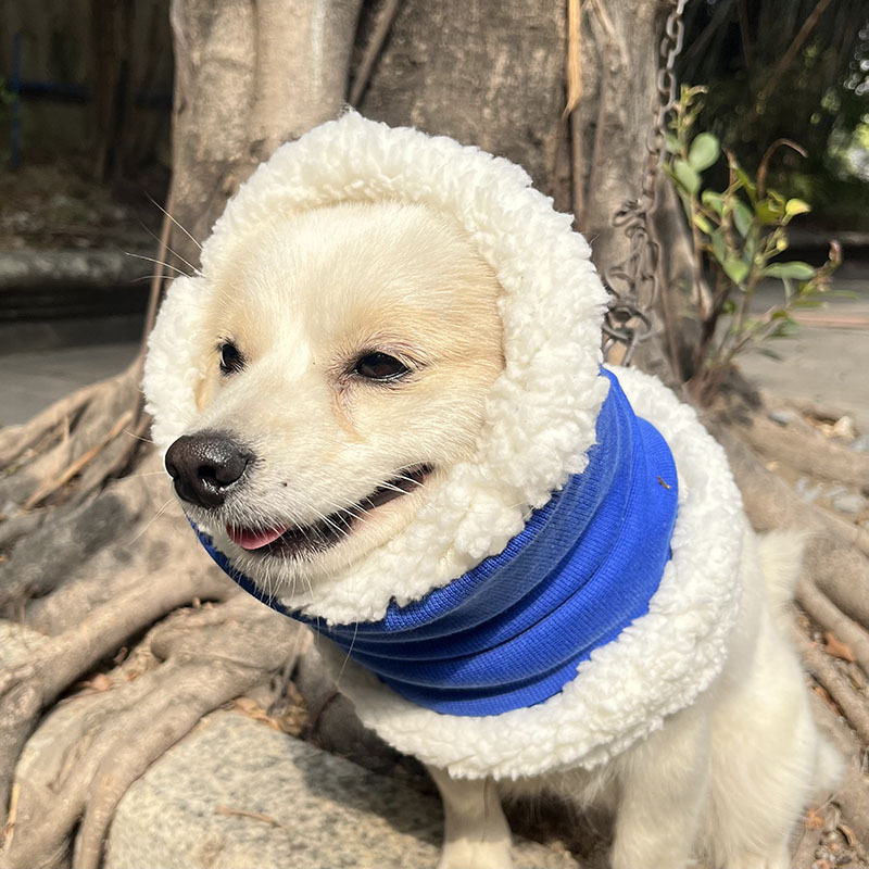 Трансгранични двуслойни удебелени антифони за кучета, шумоизолиращи антифони за домашни любимци, успокояващи декомпресорни антифони за глава, топли антифони за кучета