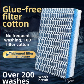 Akvaariumi filterpuuvill paksendatud 10D 8D filterpuuvillast käsnaga, mitte mädanenud akvaariumi vee puhastamiseks biokeemiline puuvillane filtermaterjal