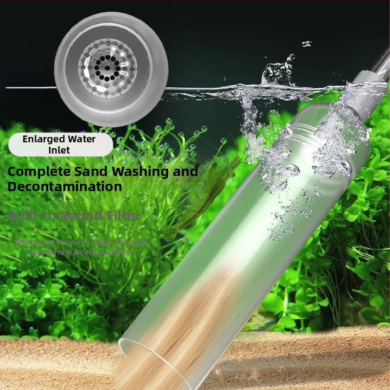 Сменятел за вода в аквариума, водна помпа за пясък, водна помпа, сифон за засмукване на вода в аквариума, ръчна смяна на вода, всмукателна тоалетна