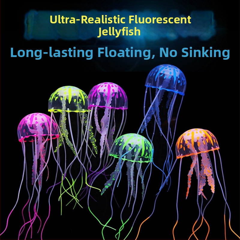 Zivju tvertnes simulācijas medūzu ainavu rotājumi lieli, vidēji un mazi gaismas medūzu akvāriju ainavu ražotāji iegādājas