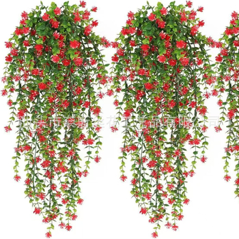 Tarpvalstybinė žalių augalų sieninė dekoracija, eukalipto, kamelijos, vynmedžio, eukalipto lapo, rotango, kabanti gėlių dekoracija