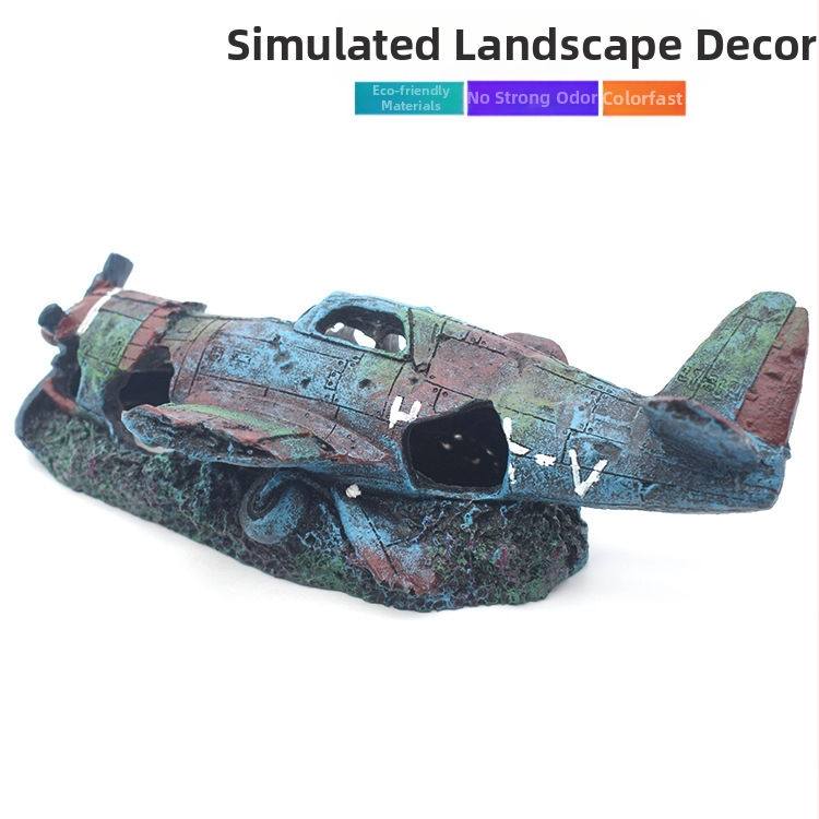 Akvārija zivju tvertnes ainavu veidošana mazs cīnītājs radoši rotājumi zivis un garneles Shelter House sveķu amatniecības vietas vairumtirdzniecība