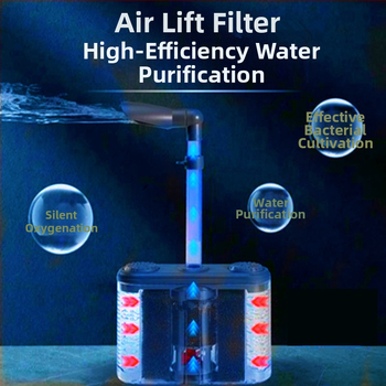 „Water Goblin“ akvariumo filtras, šešių viename filtras nuo oro pakėlimo, siurbimo tualetas, deguonį didinantis filtras, bangas generuojančios bakterijos