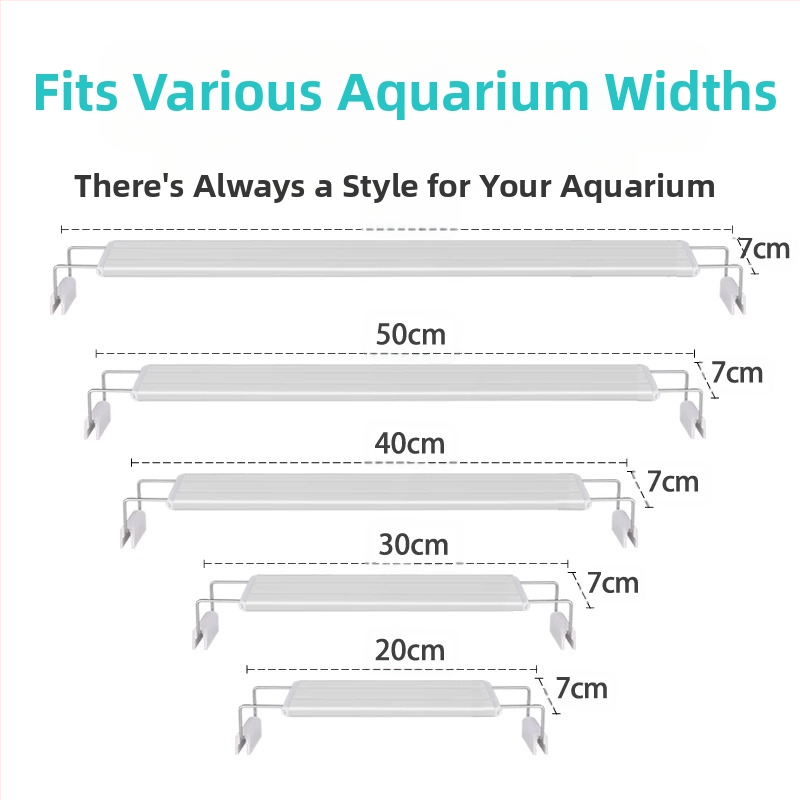 Енергоспестяваща лампа за аквариум, LED специално осветление за аквариум, озеленяване, лампа за трева, устойчива на пръски, лампа за рамка на малък аквариум