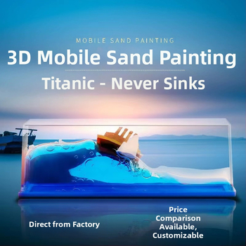 Μικρό Κόκκινο Βιβλίο δημοφιλές ίδιο στυλ κρουαζιερόπλοιο υγρό παρασυρόμενο μπουκάλι διακόσμηση επιφάνειας εργασίας Τιτανικός δώρο γενεθλίων κουτί δώρου