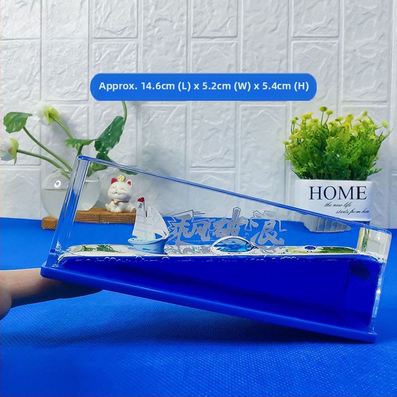 Mica Carte Roșie, populară în același stil, sticlă în derivă cu fluide pentru nave de croazieră, decorațiune pentru desktop, cutie cadou pentru ziua de naștere Titanic