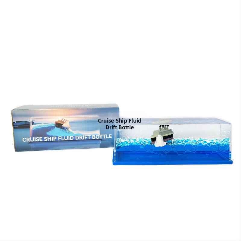 Mica Carte Roșie, populară în același stil, sticlă în derivă cu fluide pentru nave de croazieră, decorațiune pentru desktop, cutie cadou pentru ziua de naștere Titanic