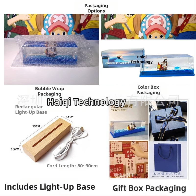 Mica Carte Roșie, populară în același stil, sticlă în derivă cu fluide pentru nave de croazieră, decorațiune pentru desktop, cutie cadou pentru ziua de naștere Titanic