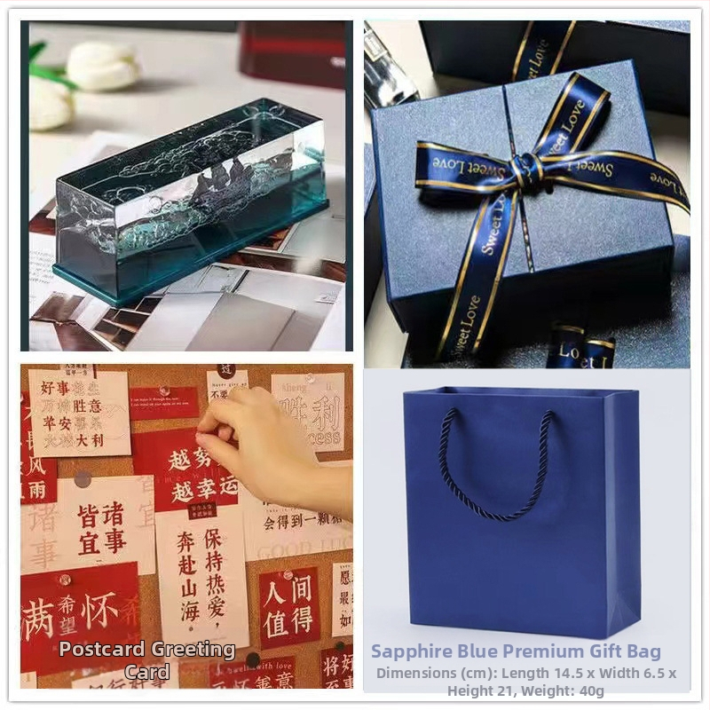 Mica Carte Roșie, populară în același stil, sticlă în derivă cu fluide pentru nave de croazieră, decorațiune pentru desktop, cutie cadou pentru ziua de naștere Titanic