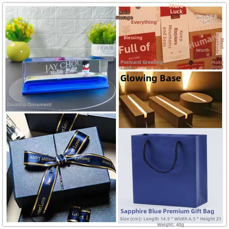 Mica Carte Roșie, populară în același stil, sticlă în derivă cu fluide pentru nave de croazieră, decorațiune pentru desktop, cutie cadou pentru ziua de naștere Titanic