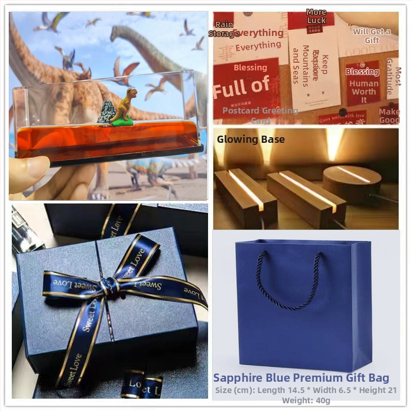 Mica Carte Roșie, populară în același stil, sticlă în derivă cu fluide pentru nave de croazieră, decorațiune pentru desktop, cutie cadou pentru ziua de naștere Titanic