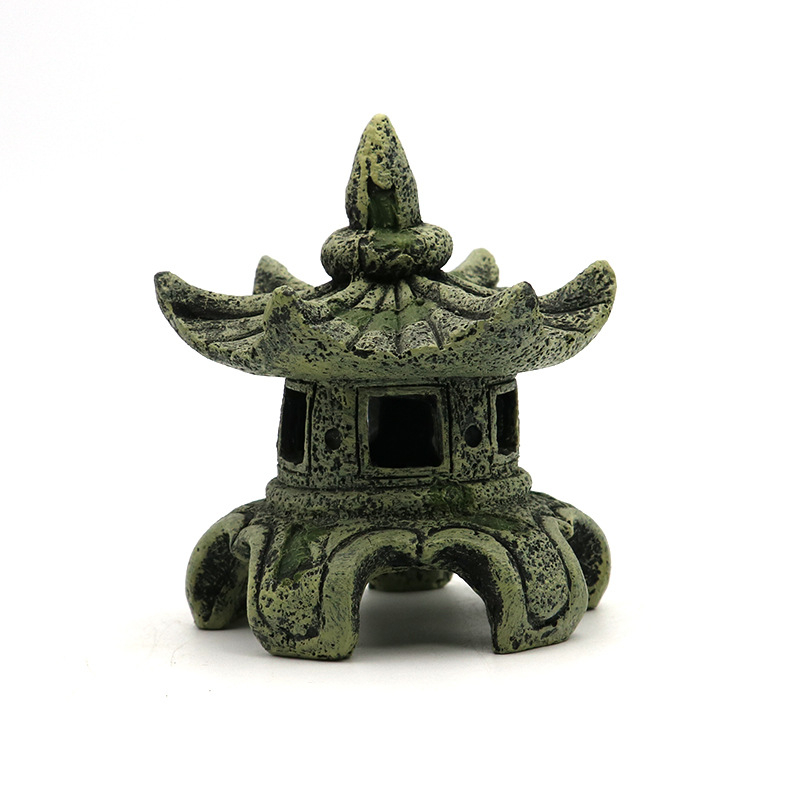 Acvariu peisaj decor micro peisaj pod pavilion grădină stil chinezesc bonsai peisaj ornamente far antic