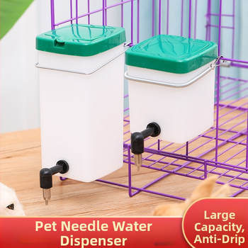 Κρήνη πόσης κουνελιού χονδρικής διασυνοριακής προμήθειας κατοικίδιων ζώων παπαγάλου κουνελιού μεγάλης χωρητικότητας κρεμαστή καρφίτσα πυροδότησης αυτόματη βραστήρα κατοικίδιων ζώων