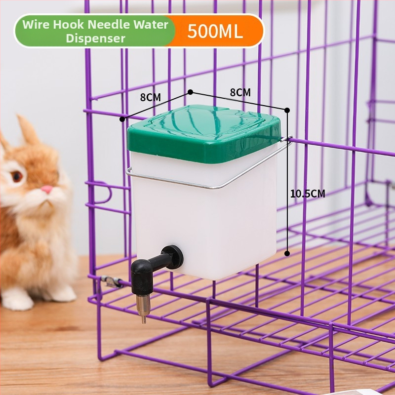 Κρήνη πόσης κουνελιού χονδρικής διασυνοριακής προμήθειας κατοικίδιων ζώων παπαγάλου κουνελιού μεγάλης χωρητικότητας κρεμαστή καρφίτσα πυροδότησης αυτόματη βραστήρα κατοικίδιων ζώων