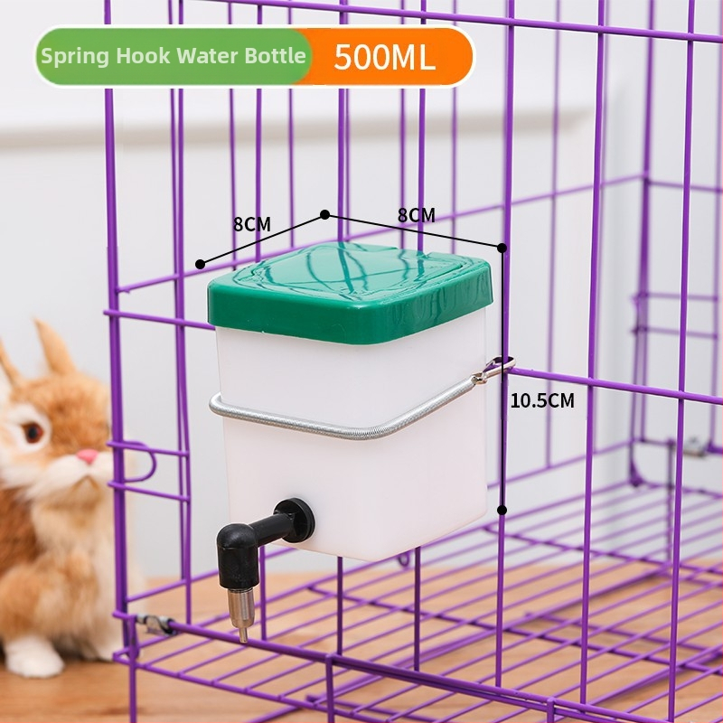 Κρήνη πόσης κουνελιού χονδρικής διασυνοριακής προμήθειας κατοικίδιων ζώων παπαγάλου κουνελιού μεγάλης χωρητικότητας κρεμαστή καρφίτσα πυροδότησης αυτόματη βραστήρα κατοικίδιων ζώων