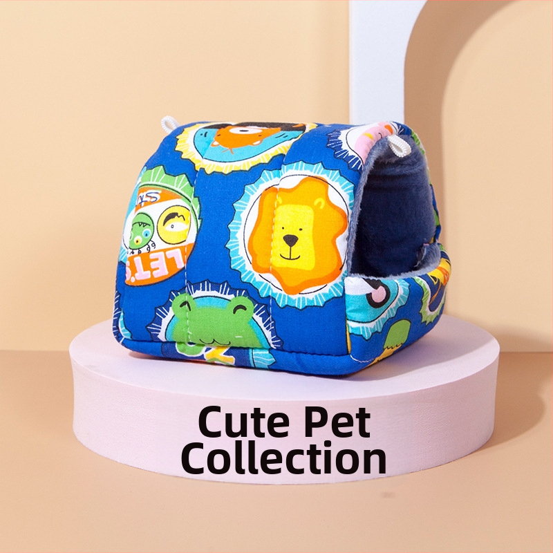 Drobné potreby pre domáce zvieratá, hniezdo pre škrečky, ježko, veverička, holandské prasiatko, králik Totoro, zimné teplé bavlnené hniezdo